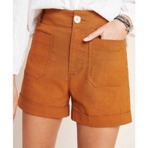 HIGH-RISE PATCH POCKET SHORTS